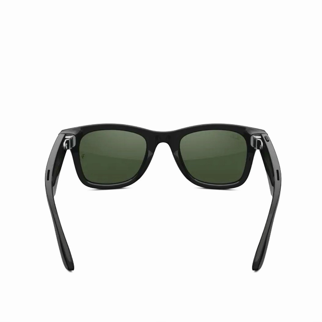 🔥 GEN2 Ray-Ban META Wayfarer Shiny Black W/ Transitions Green Lens 🔥
