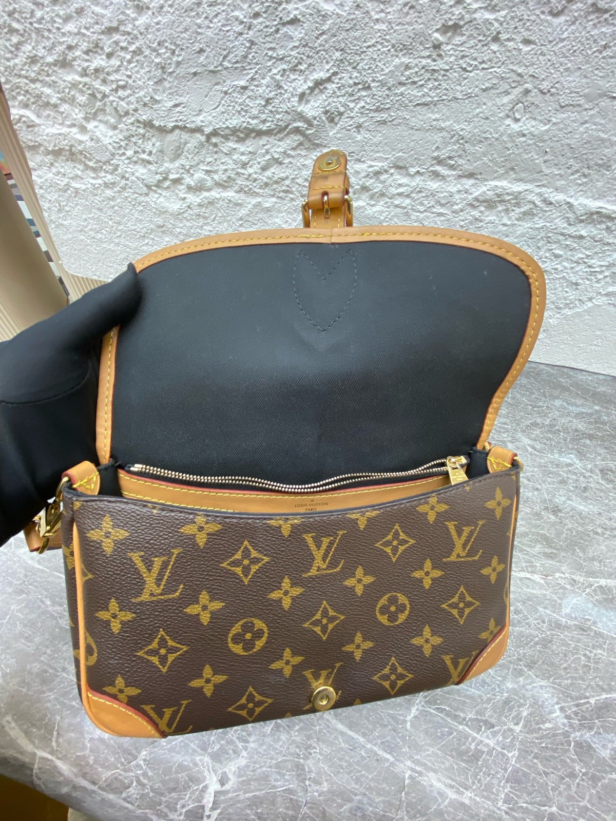 Louis Vuitton Diane presbyterian underarm baguette chip (24 × 15 × 9)cm