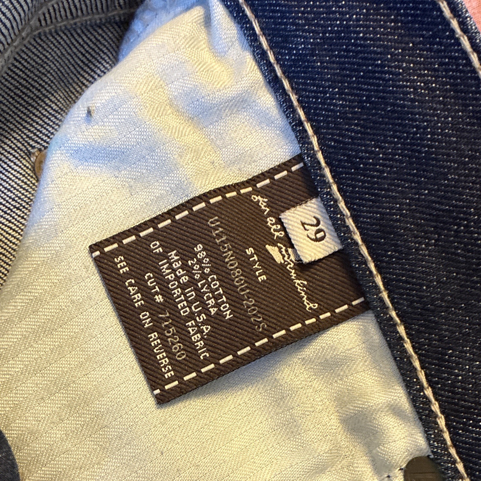 7 For All Mankind Women’s Dark Wash Blue Bootcut Denim Jeans 5-Pocket Logo S: 29