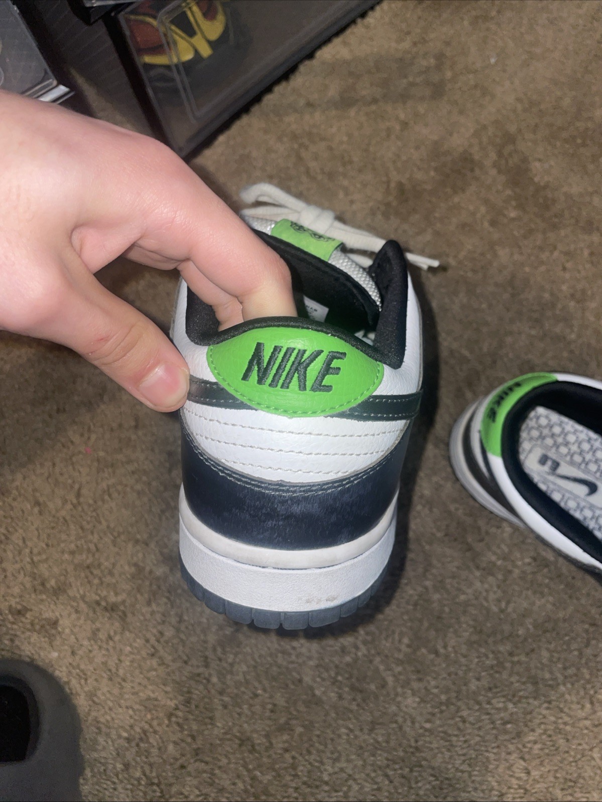 Nike 6.0 Two-Headed Mutant Dunk Metallic Silver Low Used Great Condition Size7.5
