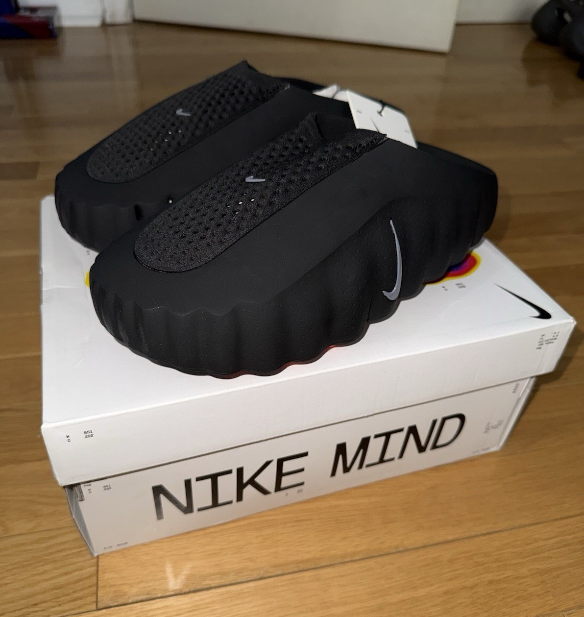 Nike Mind 001 Men’s Slides Black US Size 10 Fits 9 New With Box