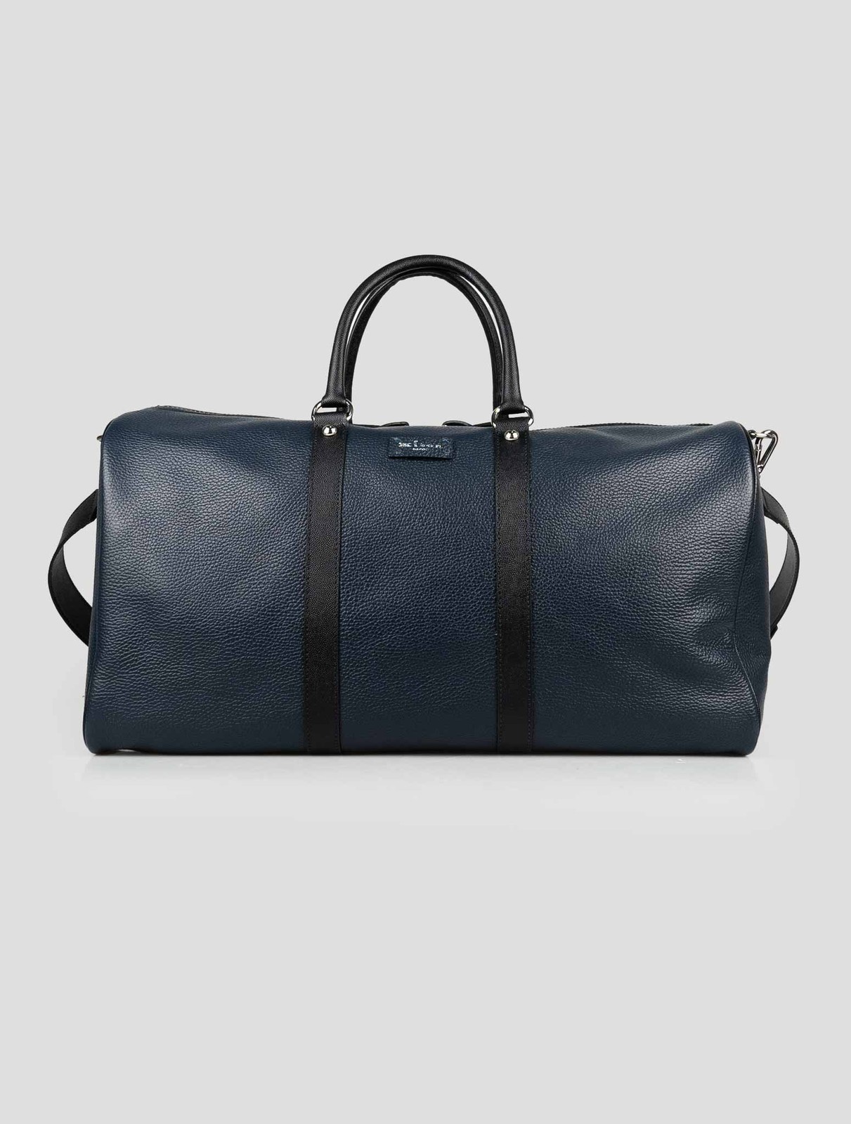 NEW KITON BLUE LEATHER TRAVEL BAG ONE SIZE KPB18