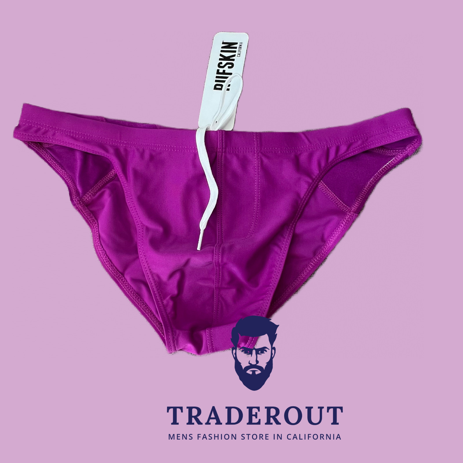 Rufskin Men hibiscus pink Vasco Cheeky swim bikini swimwear size S M L