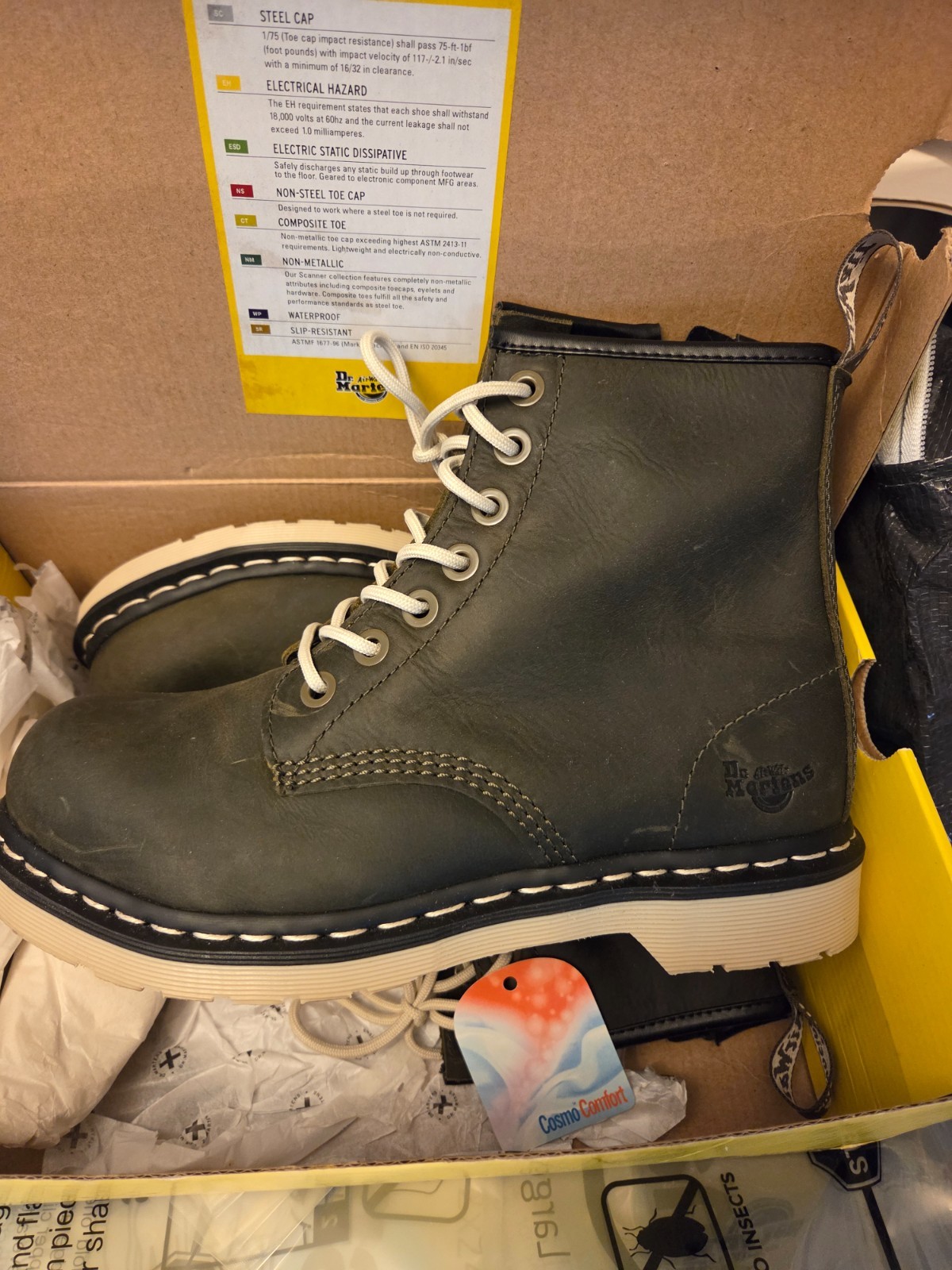 Steel Toe Dr Martens Wyoming Maple Zip Women’s 9
