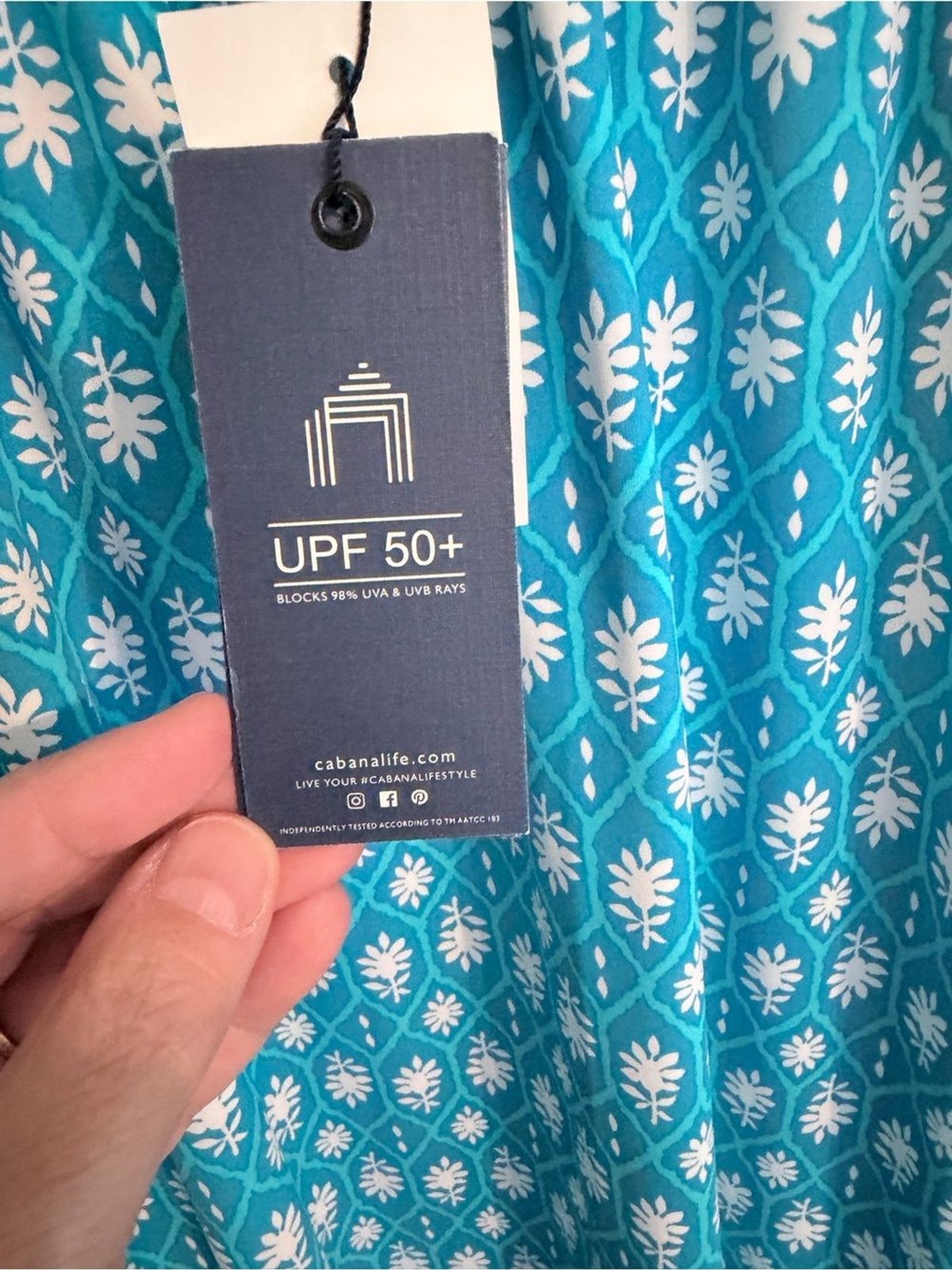 NWT Cabana Life Turquoise and White Halter Midi Dress