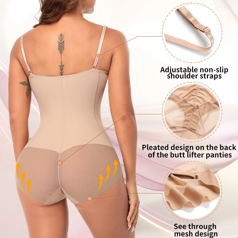 Fajas Colombianas Body Shaper Reductoras Levanta Cola Slimming Bodysuit Women US