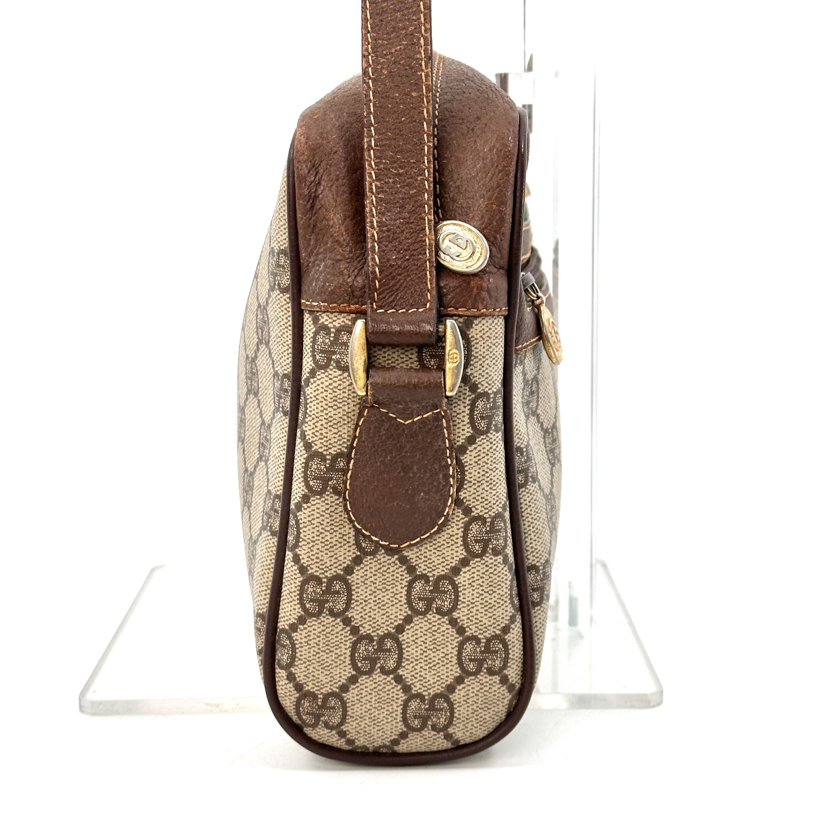 Vintage GUCCI Sherry Shoulder Bag GG Crossbody Authentic