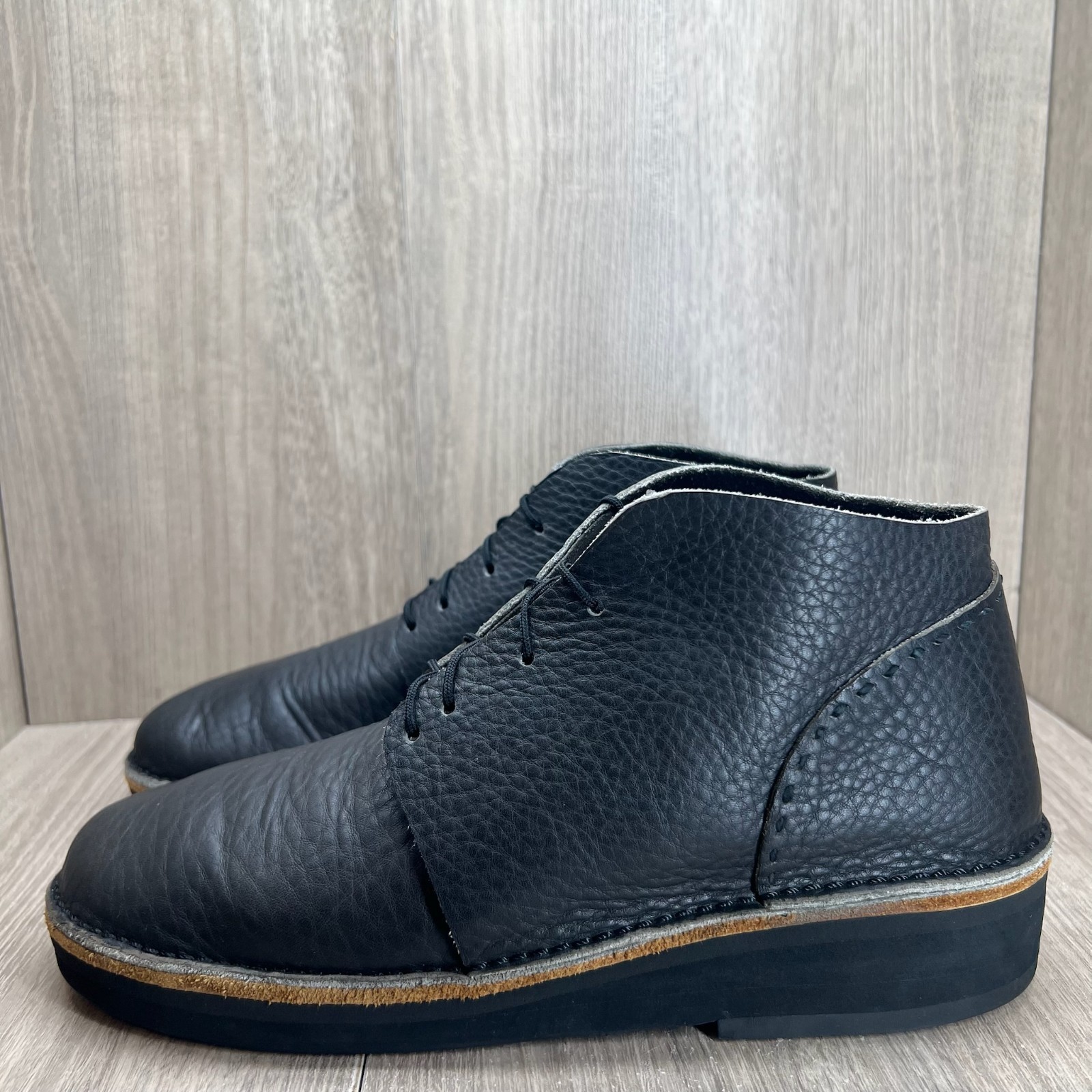 Irish Setter Men’s Leather Lace Up Chukka Boots Size 9.5 Removable Insole Black