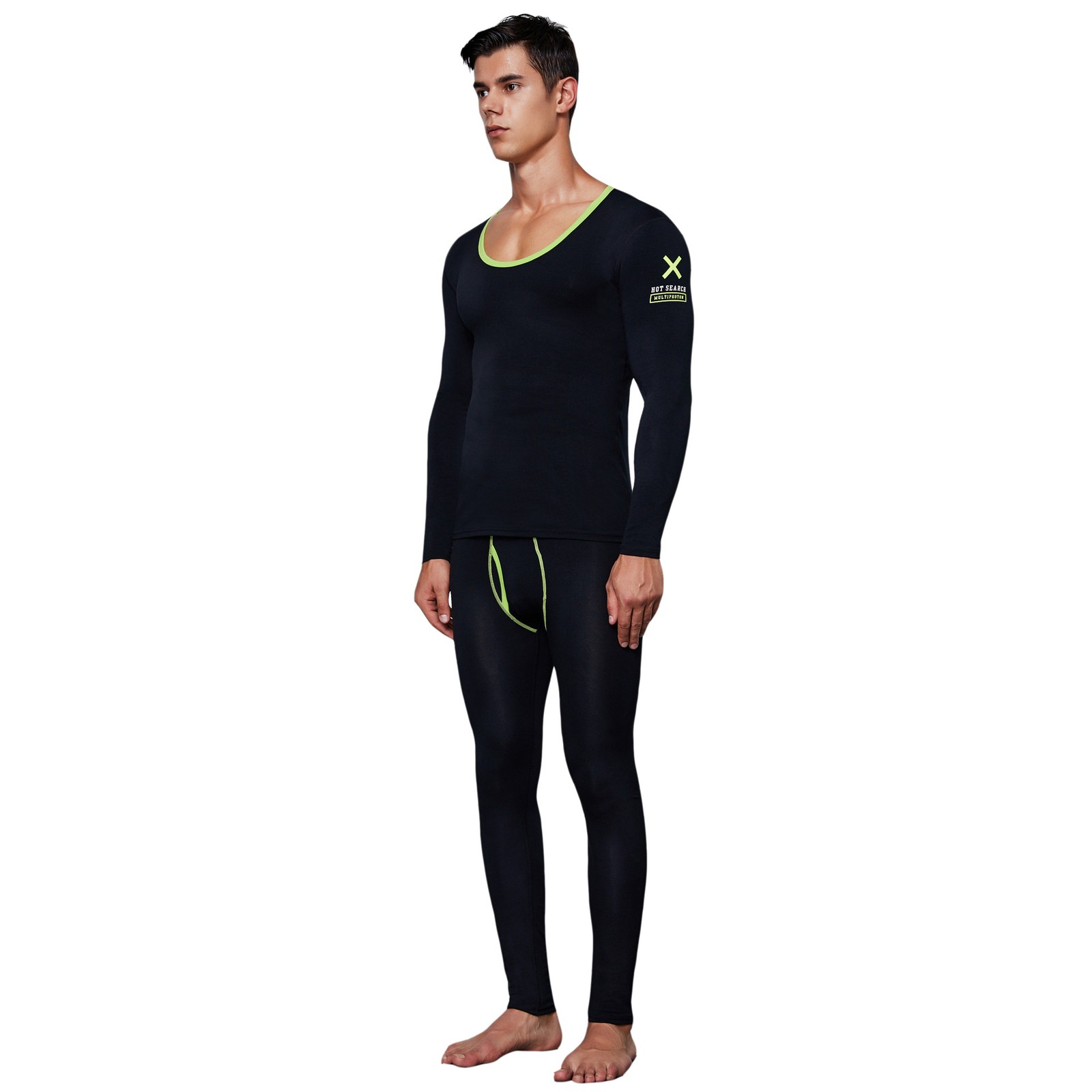 Men’s Thin Thermal Long Johns Set -Base Layer Underwear Pants, Casual Wear