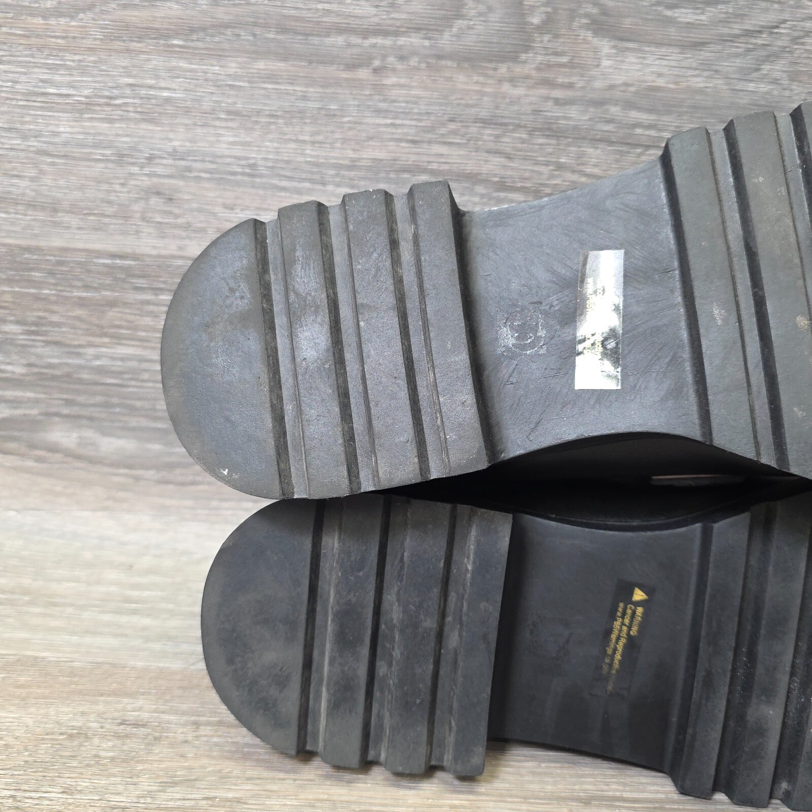 Mudd Loafers Womens 10M Black Faux Leather Slip On Chunky Platform Academia Y2K