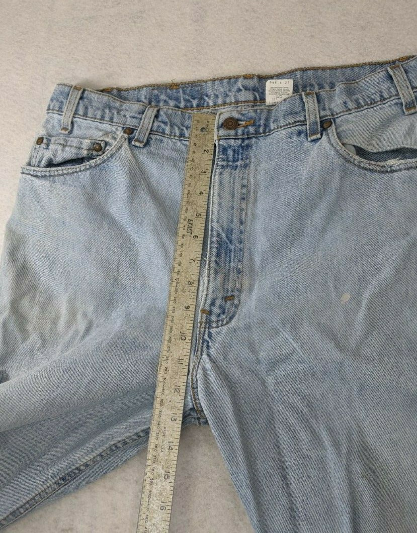 Levi’s 540 38×30 Relaxed Fit Jeans Distressed Denim USA Made 100% Cotton