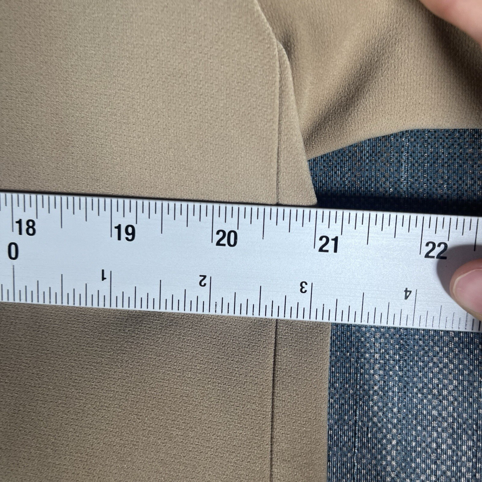 Gallery Womens Overcoat Size S Beige Polyester Button Closure