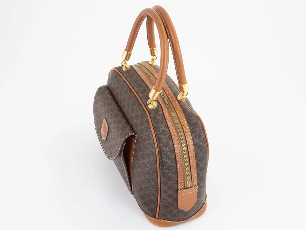 CELINE Macadam MC97 Tote PVC / Leather Brown Unisex Bag #URB376