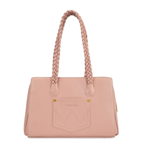 Wrangler Floral Print Braided Satchel Bag