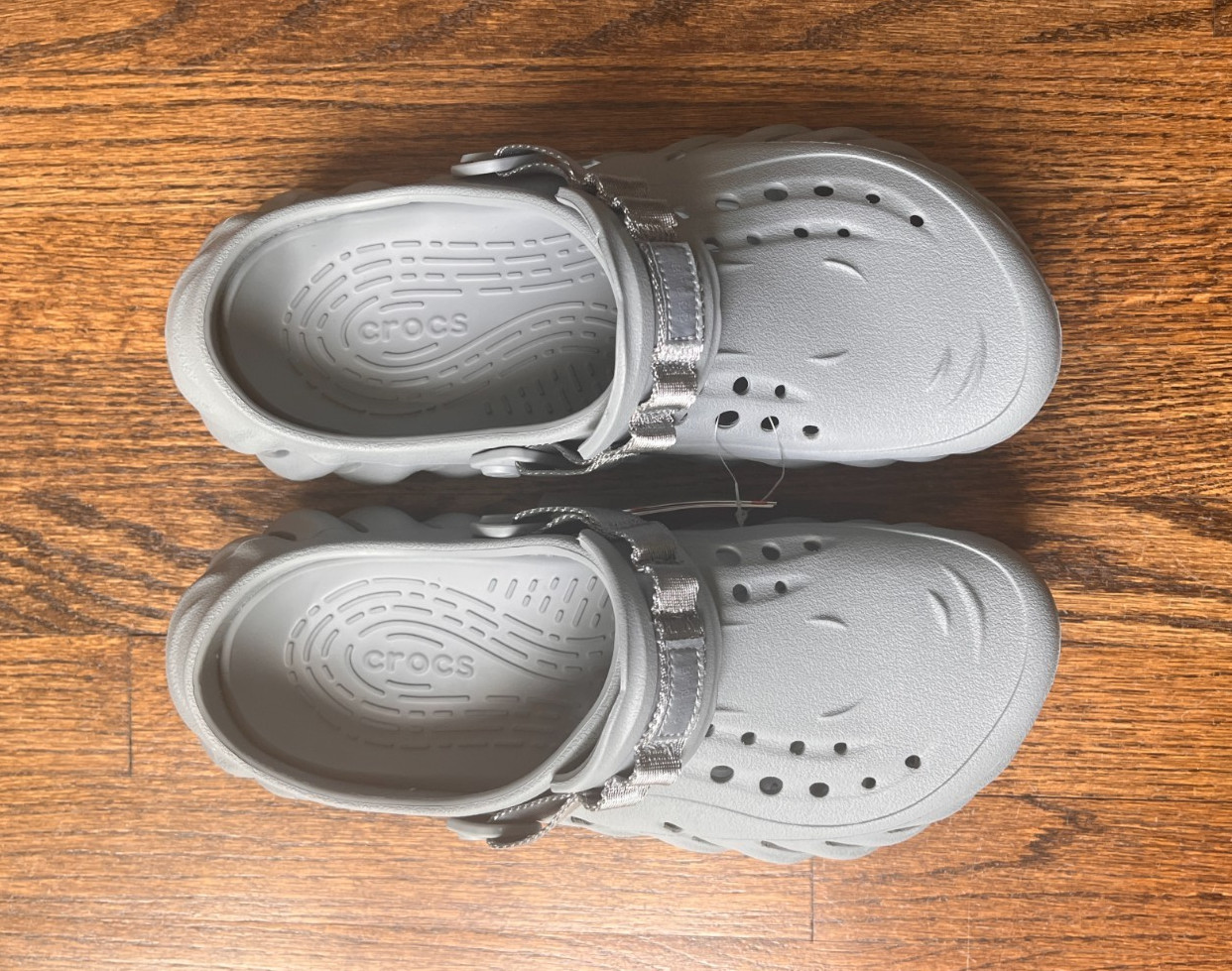 Crocs Concrete (Grey) Echo Clogs US Men 9 / Women 11 NWT