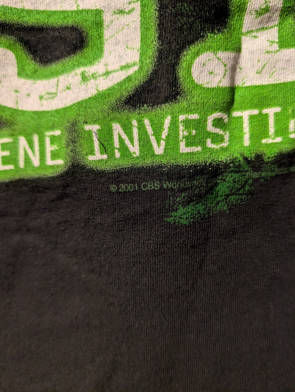 VTG 2001 CSI Crime Scene Investigation TV Show Promo T-Shirt Gil Grissom Mens L