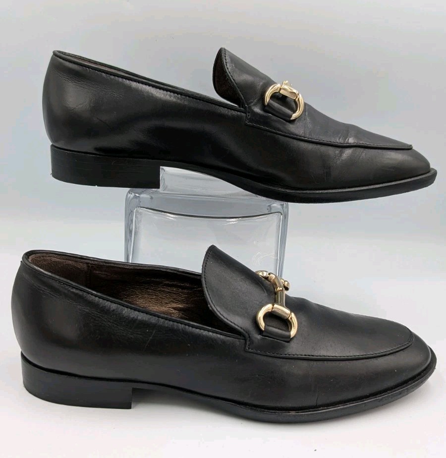 AGL – Attilio Giusti Leombruni Black Horsebit Loafers – $300 – EU35 US5 (B40)