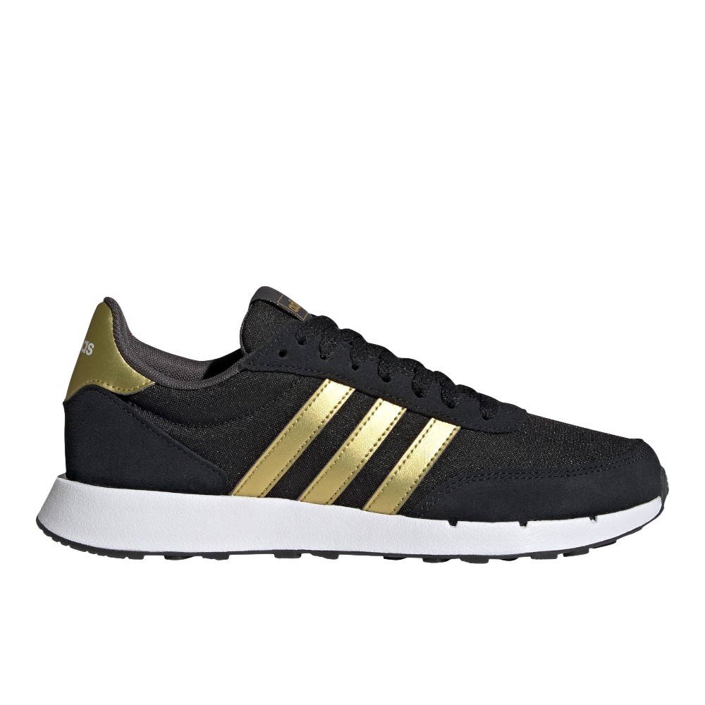 adidas Run 60S 2.0 Lace Up Womens Black Sneakers Casual Shoes GX1714