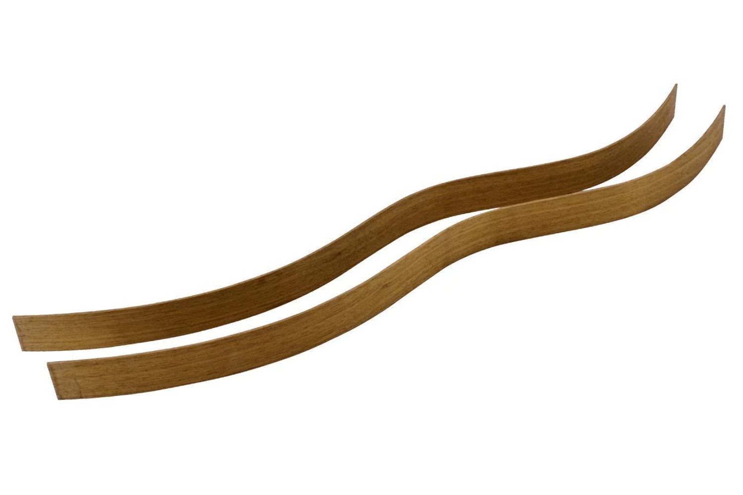 Folkcraft® Black Walnut Side Set, Hourglass Bend, Bookmatched, 32″ x 1 3/4″ x 1/