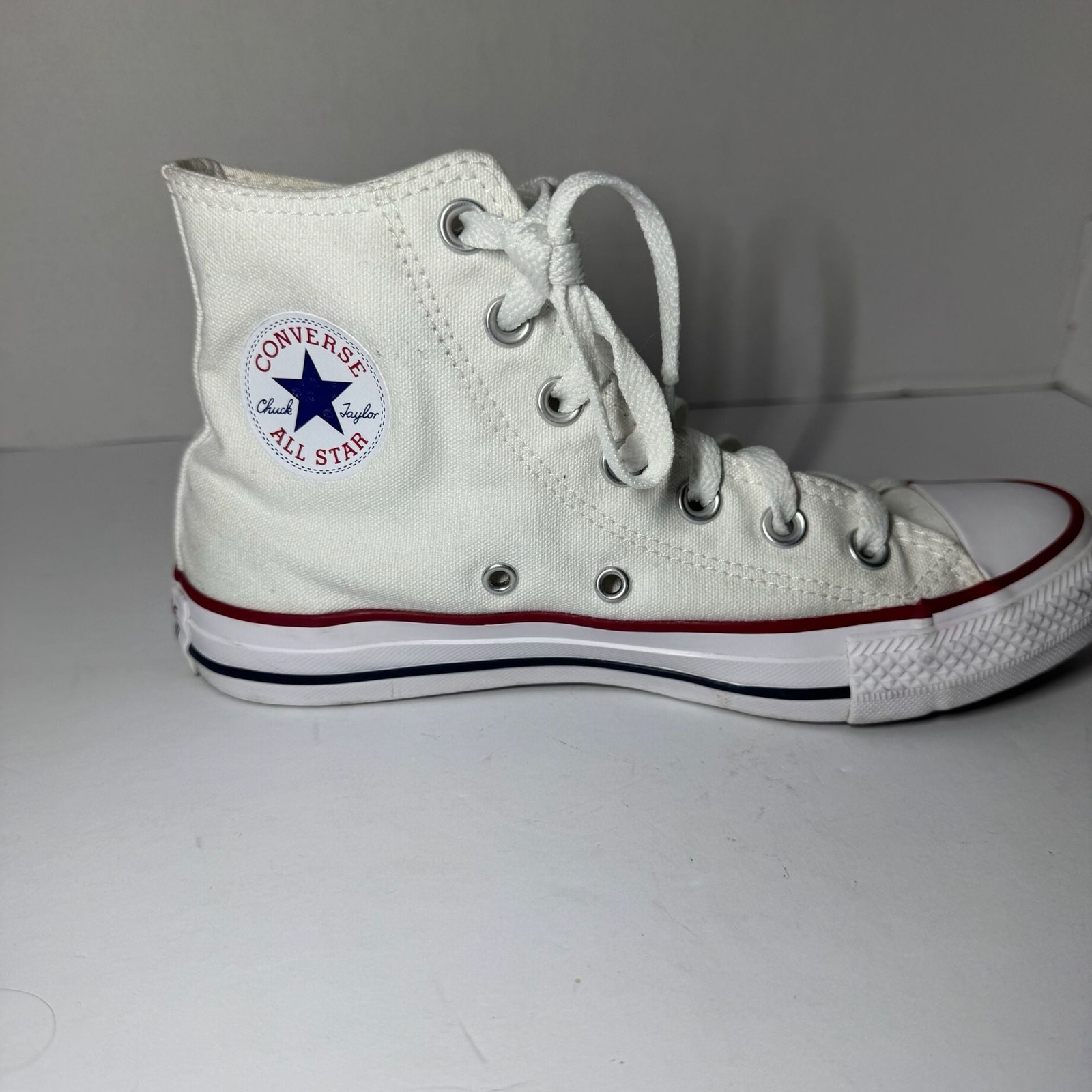 Converse Chuck Taylor All Star High Top Sneakers in Optical White 4 Men