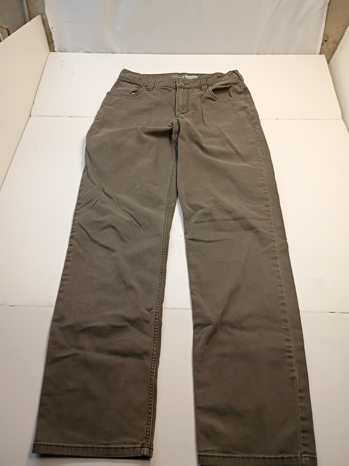 Carhartt Relaxed Fit Brown Work Pants SZ 31×34!