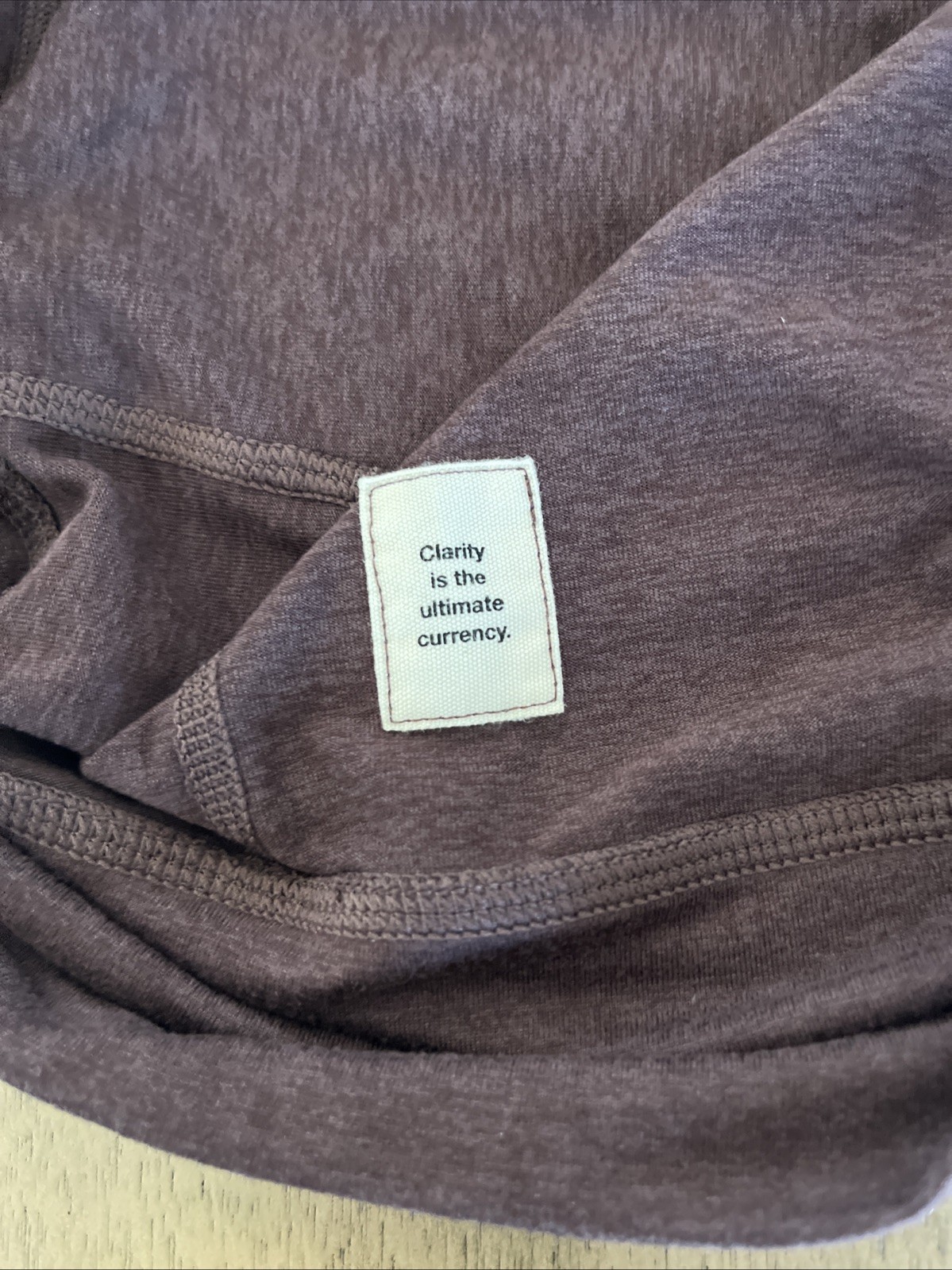 Vuori Ponto Performance Half-Zip Hoodie in Mahogany Heather- Men’s Size Large