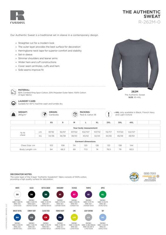 Russell Mens Set In Sleeve Sweatshirt 0R262M0 -Winter Wear Warm Pullover Jumper