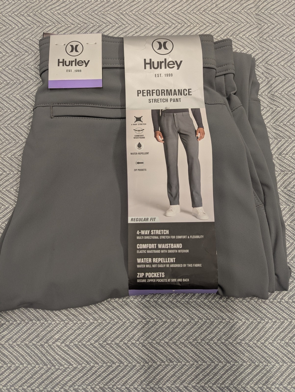 Hurley pants Regular Fit Performance Stretch Pants gray 30 32