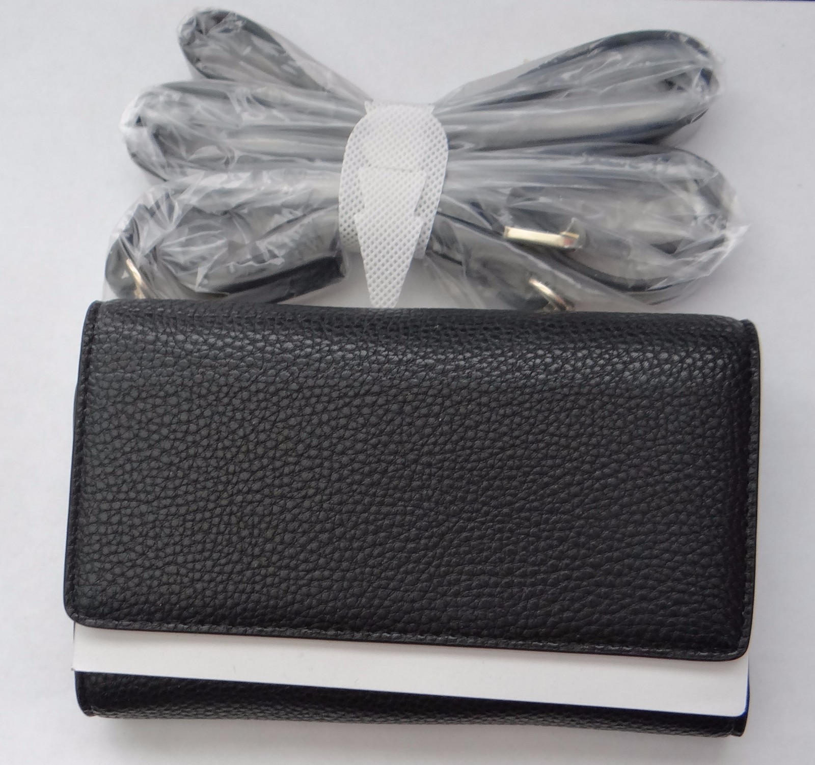 SOCIETY NEW YORK Womens black/blue/beige or red wallet with Crossbody Strap