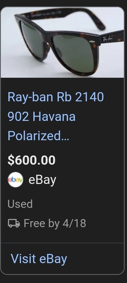 Ray-Ban Sunglasses RB2140 Original Wayfarer Black Frame