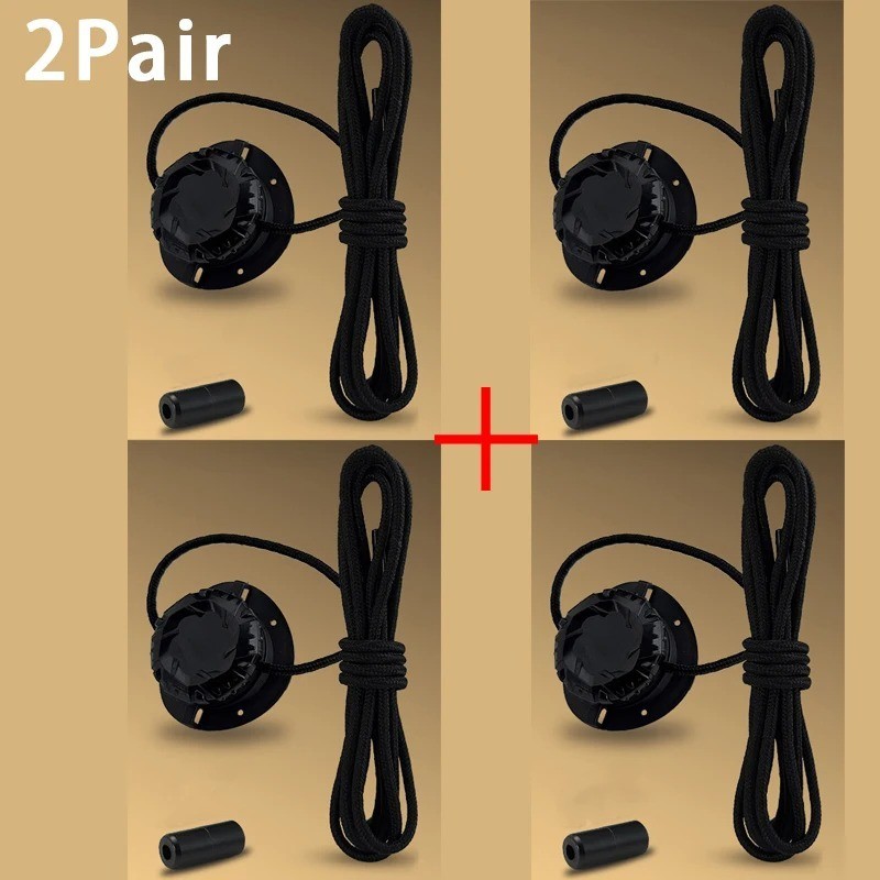 Swivel Buckle Laces Automatic No Tie Shoelaces Sneakers Kids Adult 1Pair Genuine