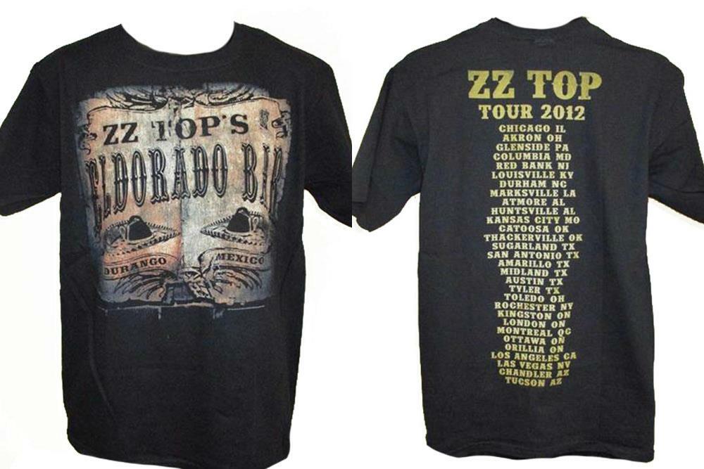 NEW ZZ Top Eldorado Bar Tour 2012 Mens Adult M Medium Licensed Concert Shirt