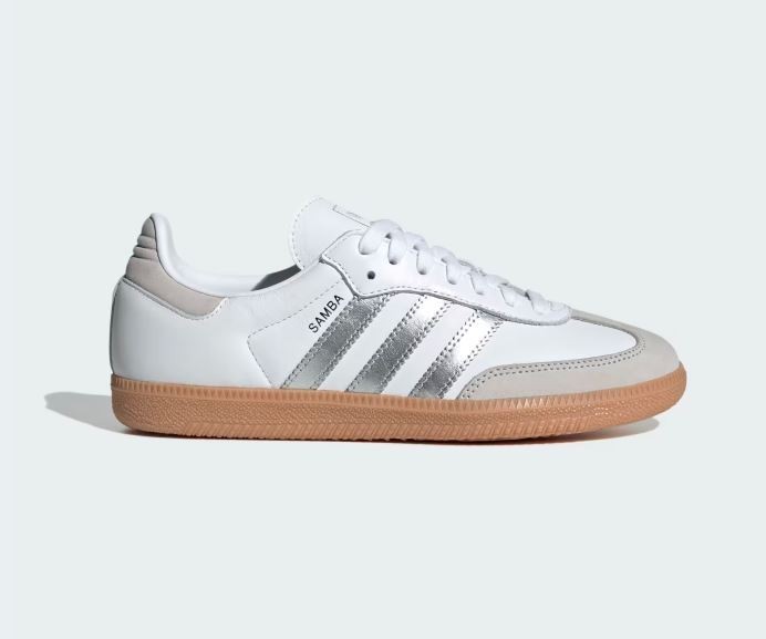 NEW Adidas Samba OG White Silver Metallic Grey JI2725 Size(s) 6w – 10w NO BOX