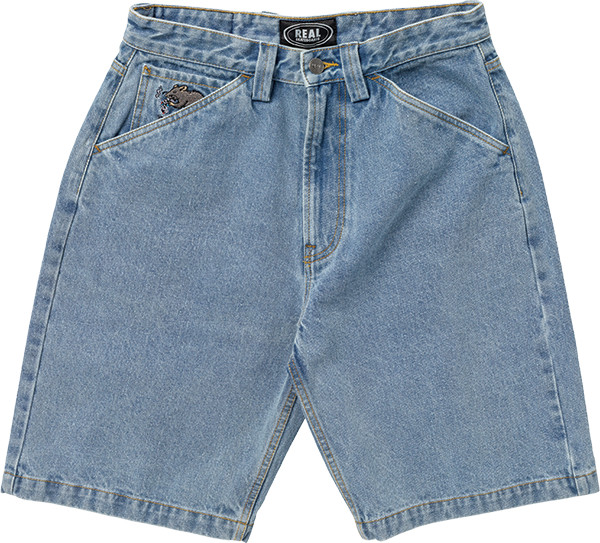 REAL STREET CLEANER DENIM SHORTS 40 LT.BLEACH WASH