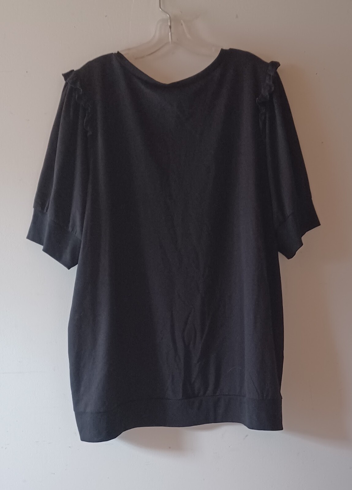 Torrid Chasing Dreams Like Whiskey Short Sleeve Sweatshirt Top Black Size 4X