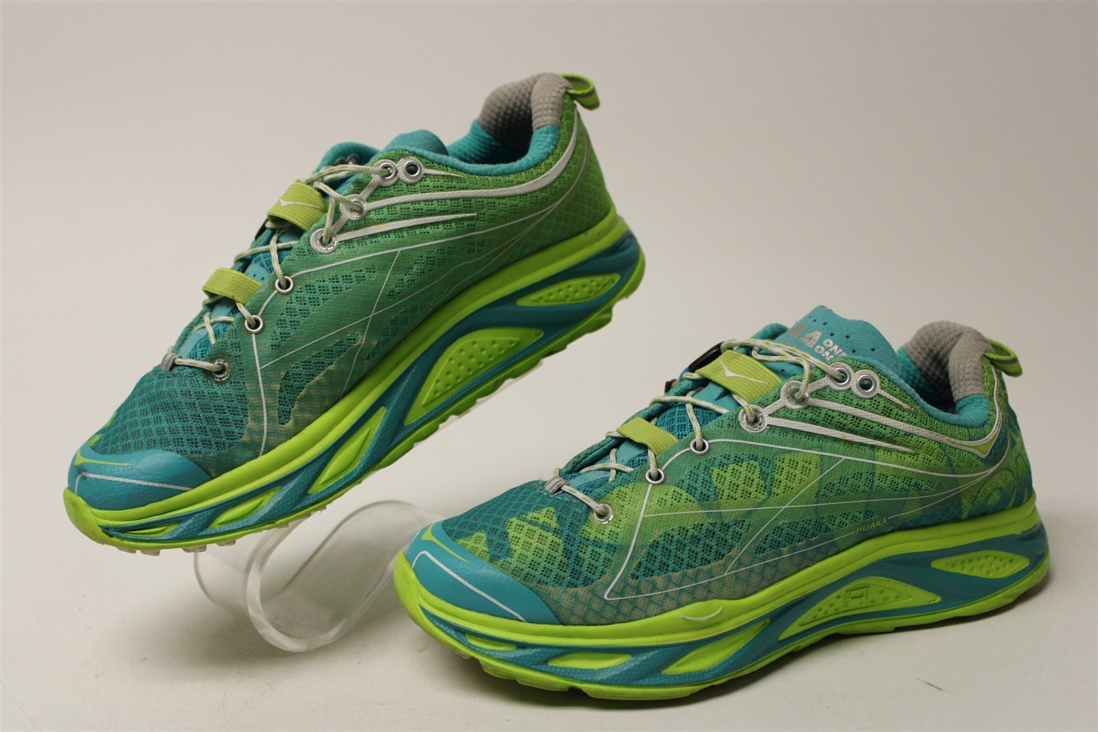 Hoka One One Huaka Textile Lace Up Running Womens Size 6 37 1/3 Shoes 20609 AAW