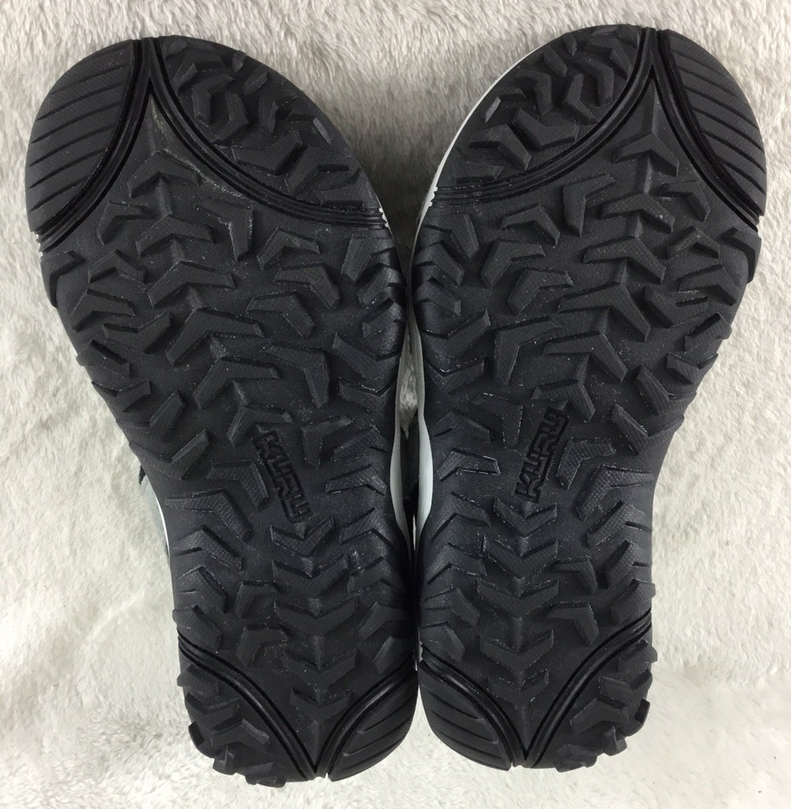 Kuru Tread Sandals Womens 6 M Gray Black Leather Beach Walking Outdoor Strappy