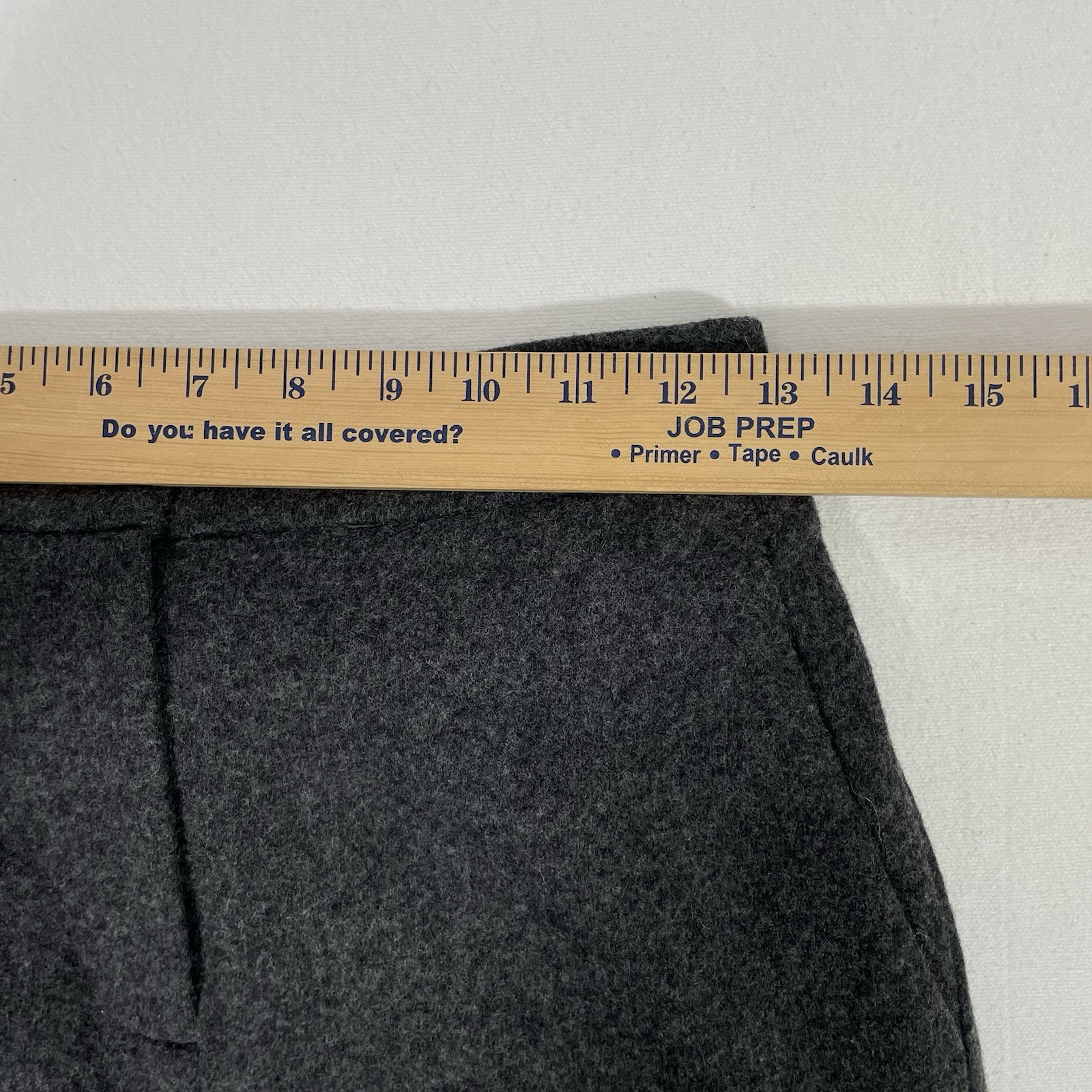 J. Crew Mario Bellucci Pants Womens Size 2 Gray Italian Wool Blend Elastic Waist