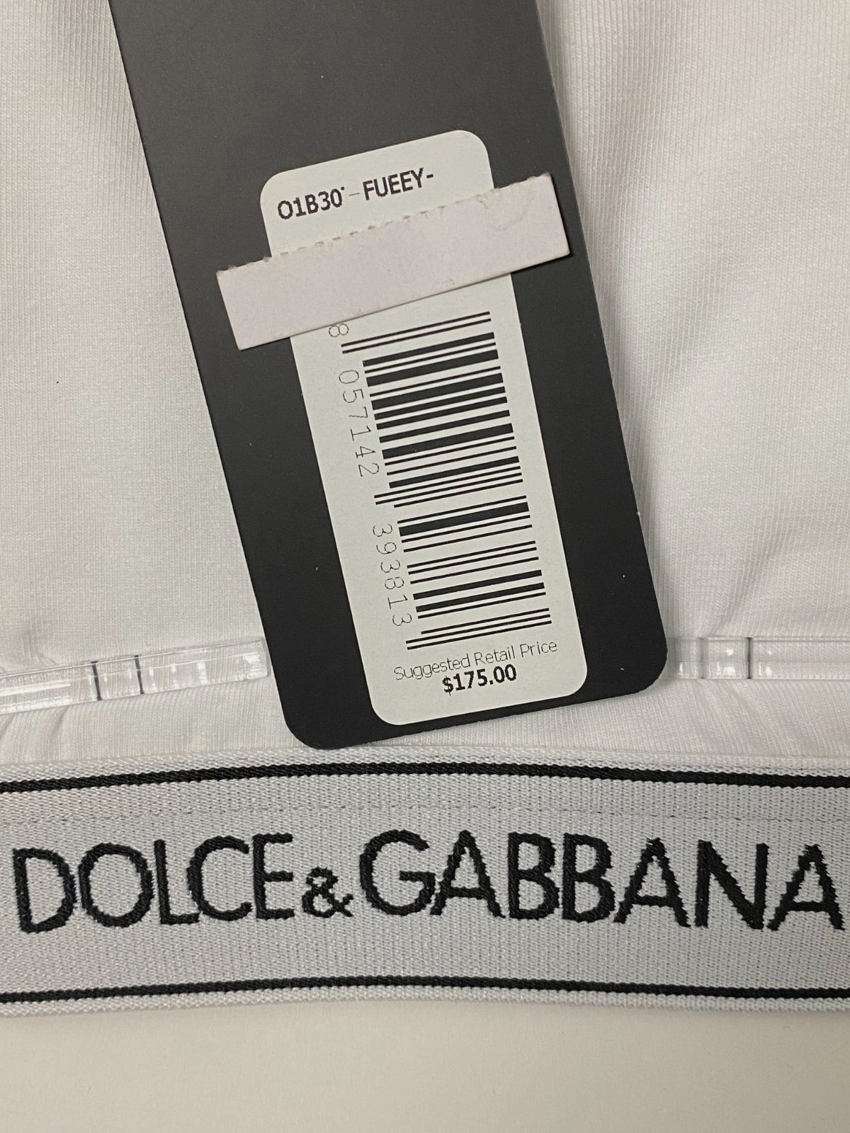 Dolce & Gabbana Women’s White Logo Band Scoop Neck Sleeveless Sports Bra Size 3