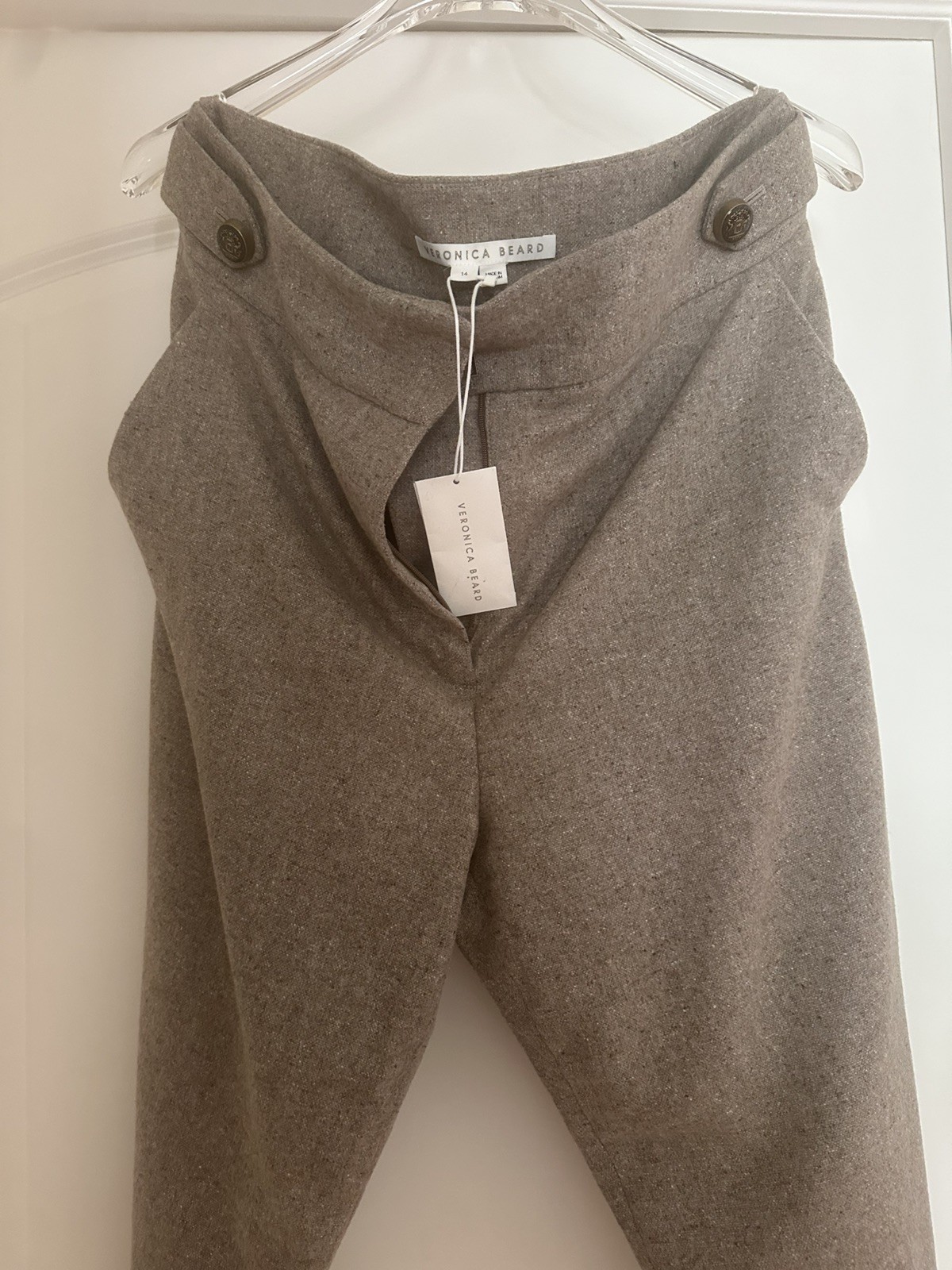 Veronica Beard Crop Pants Wide Leg 14