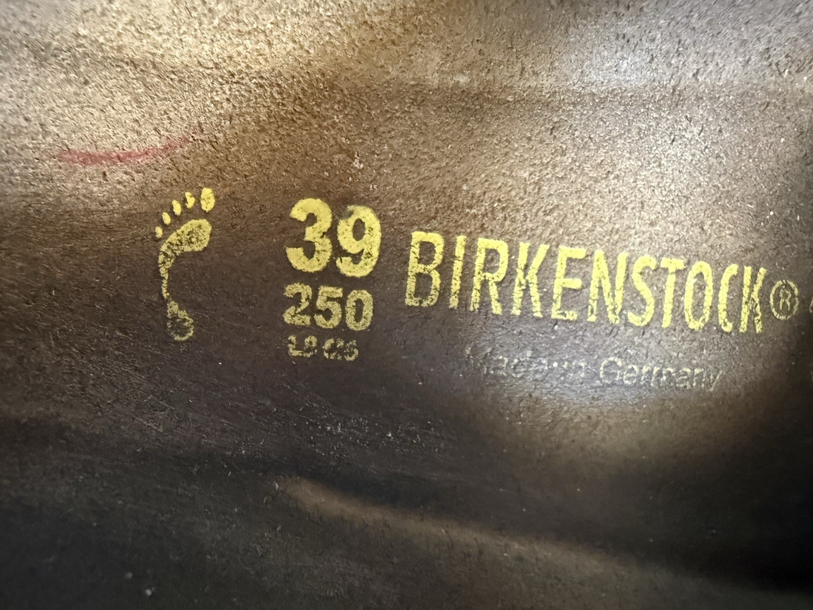 Birkenstock Arizona Birko-Flor Leather Sandals Blue 39/8-8.5 Medium/Narrow