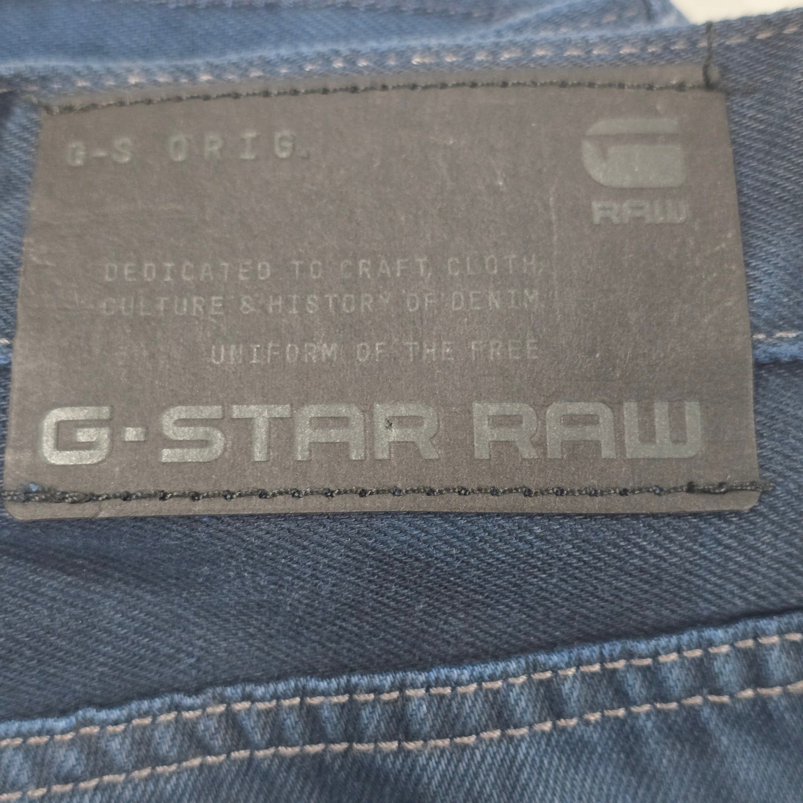 G-Star Raw Type 96 Loose Jeans Mens 32×34 Blue Sun Bleach Denim Relaxed Fit