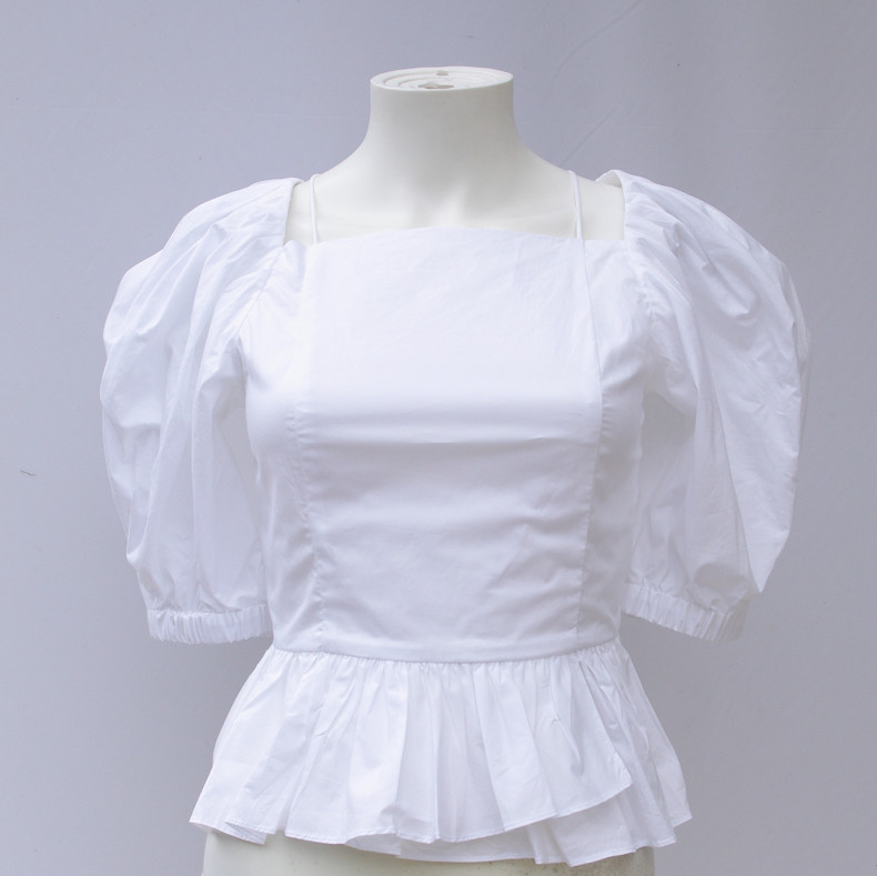 ULLA JOHNSON Women’s Carlotta Blouse In White Blanc
