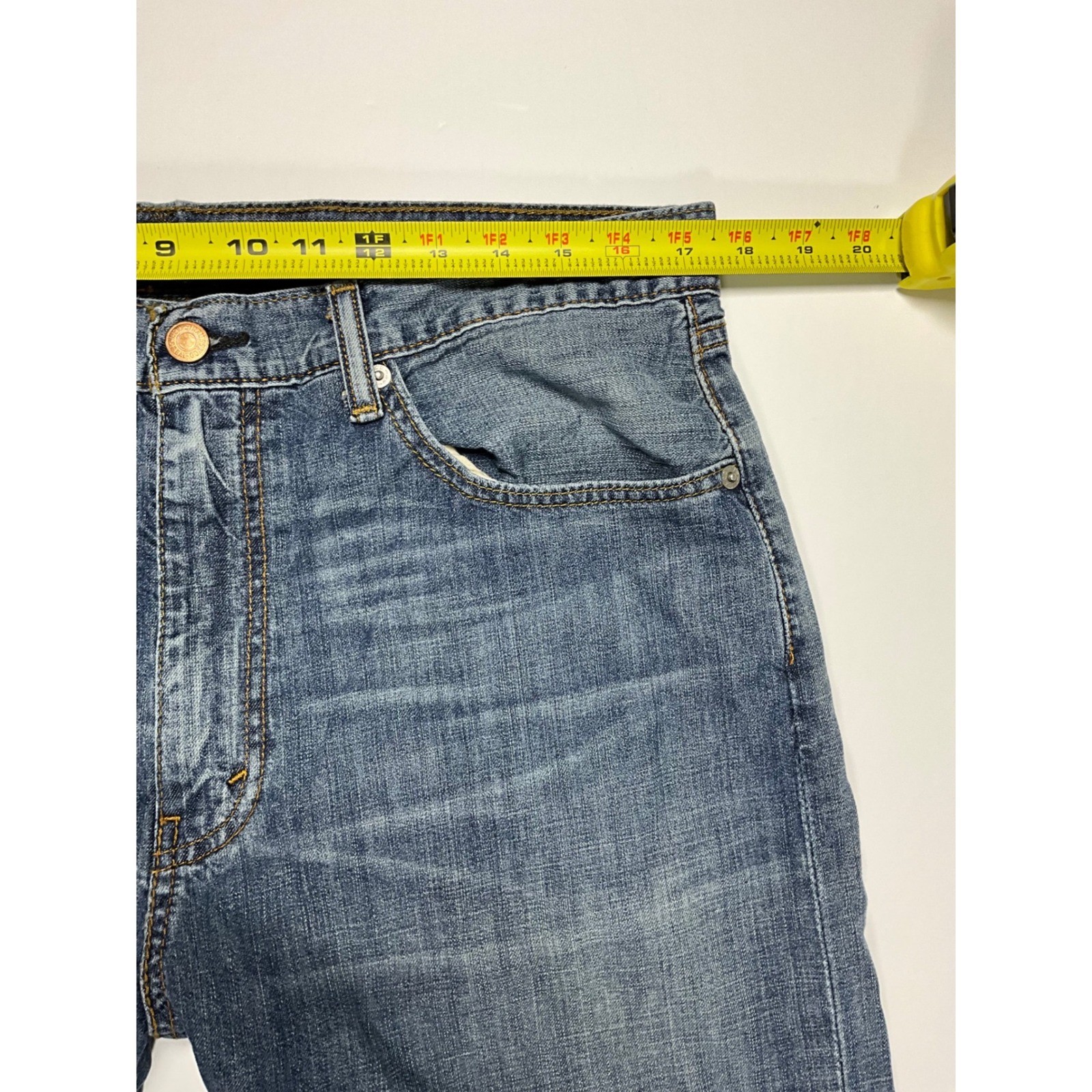 Levis 505 Mens Regular Fit Straight Leg Jeans W36 L32 Classic