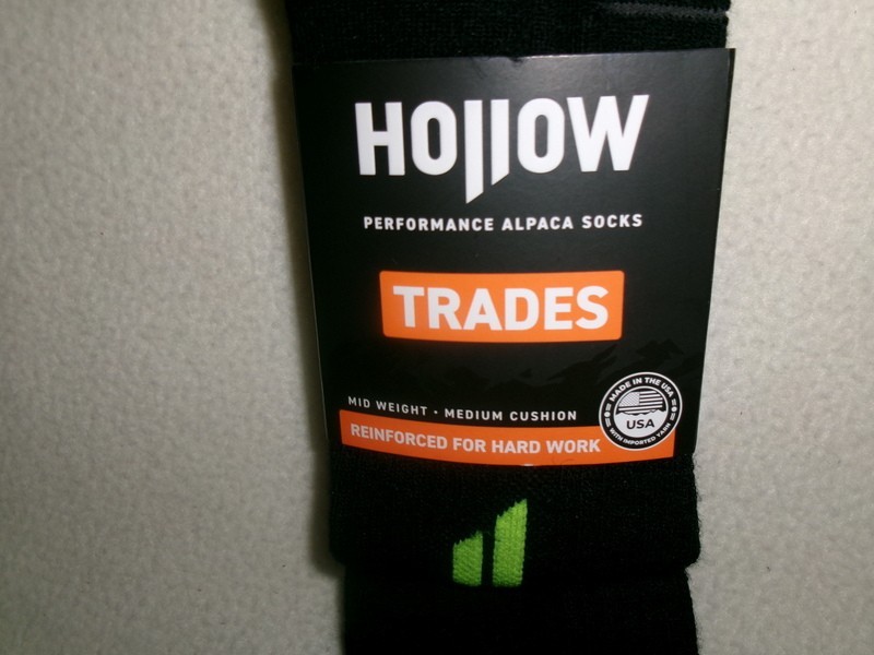 Hollow Socks Alpaca Trades Black Mid Calf-M-Unisex Women 7-10/Men 8-9 1/2 Read!