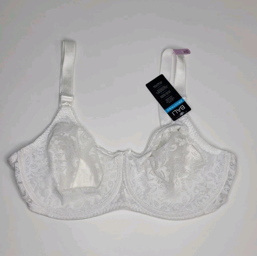 Bali Lace ‘N Smooth Underwire Bra White 40D