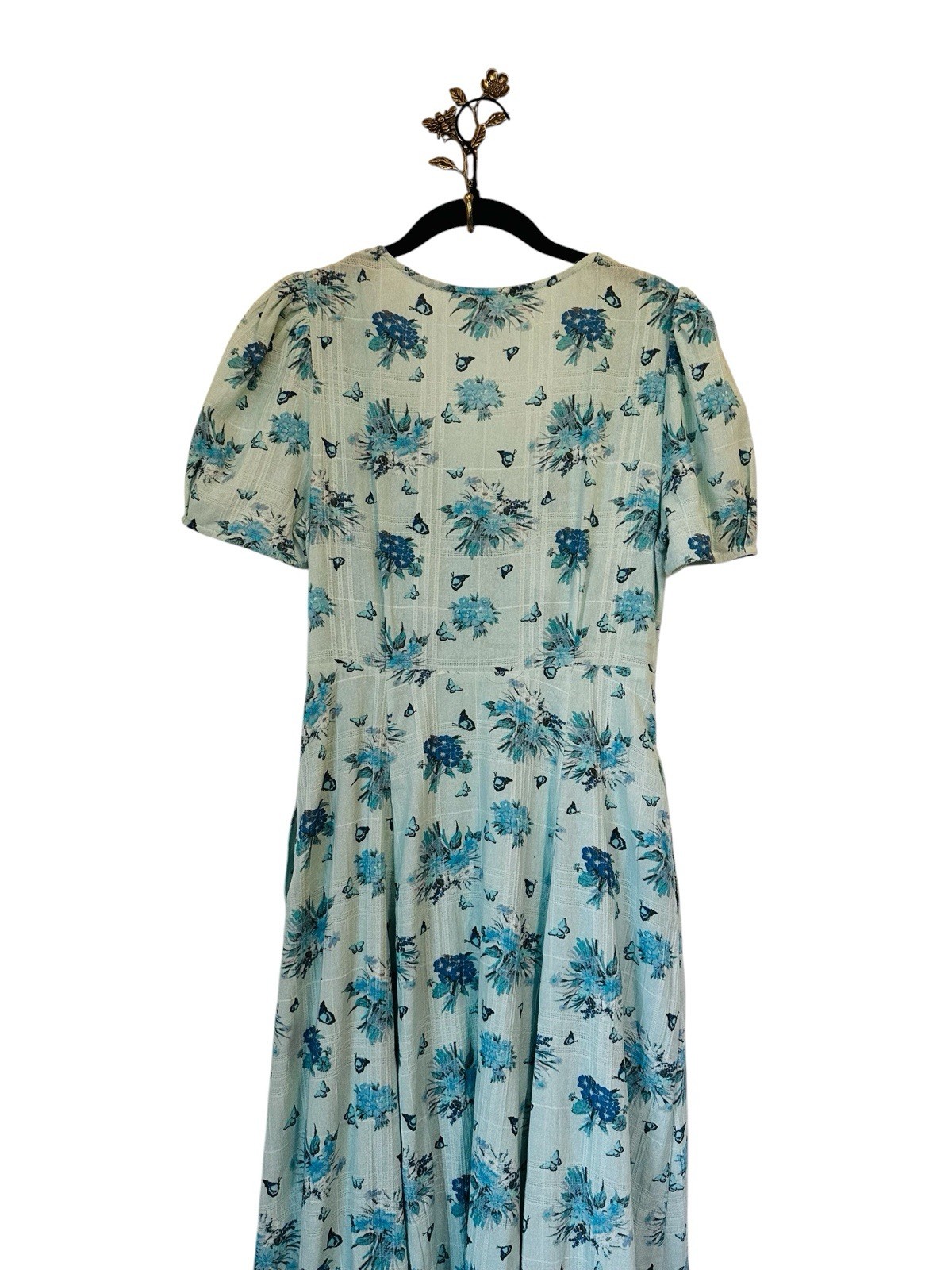 LoveShackFancy Floral Maxi Dress Pockets Cottagecore Feminine Summer Size 4/S