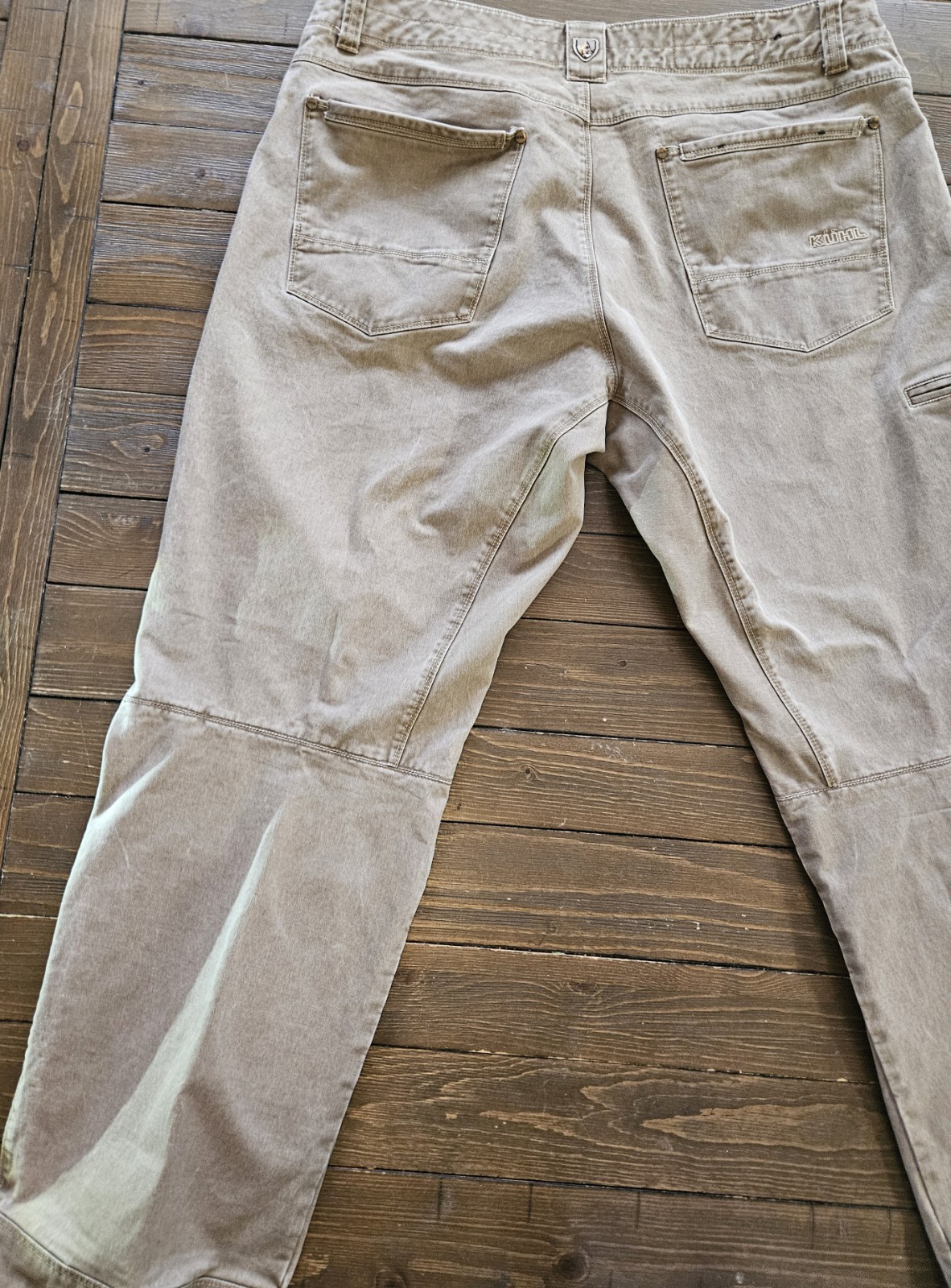KÜHL Crag Series Pants Men’s 38×30 Khaki Outdoor Hiking Trail Stretch Canvas Tan