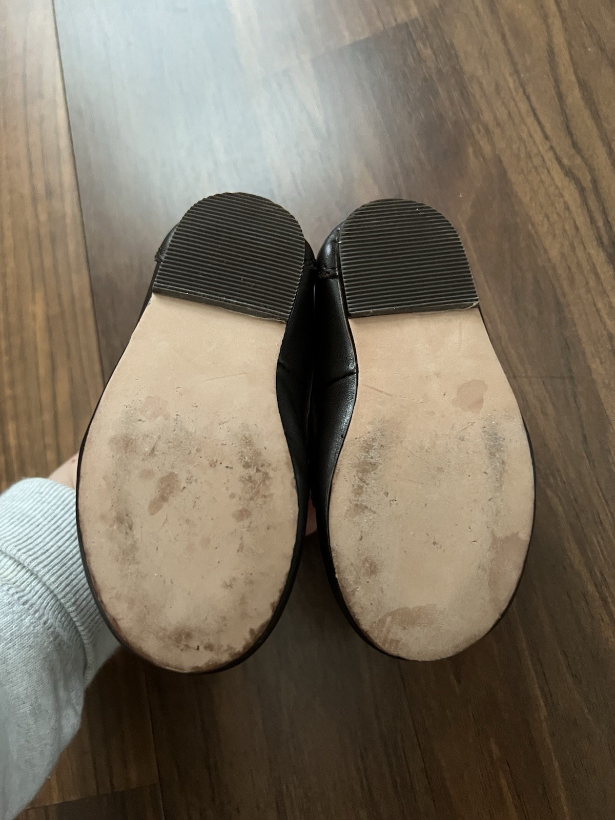Pre Owned Excellent Condition Janie & Jack Boy Leather Loafers Sz 5 US