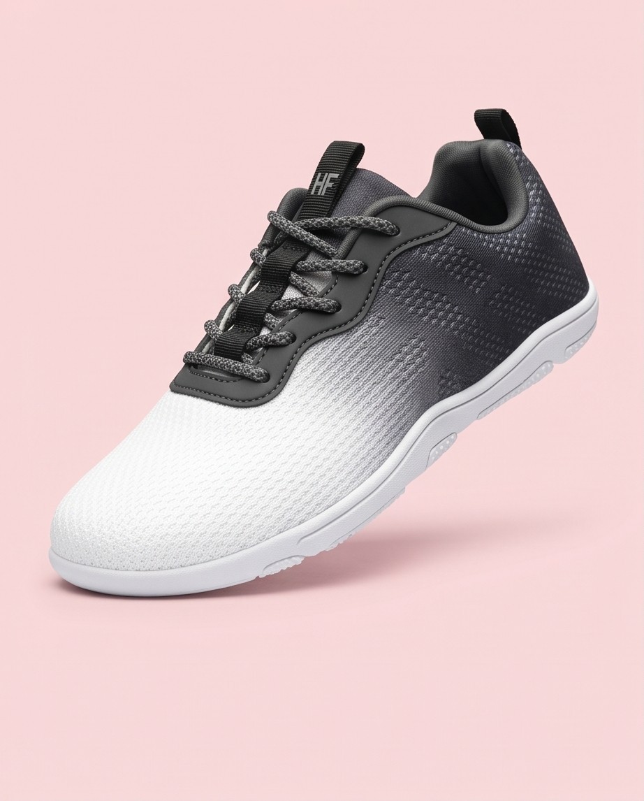NWT Hike Footwear Shade Sneakers White Ombre Barefoot Unisex EU 39 WMNS 8 – 8.5